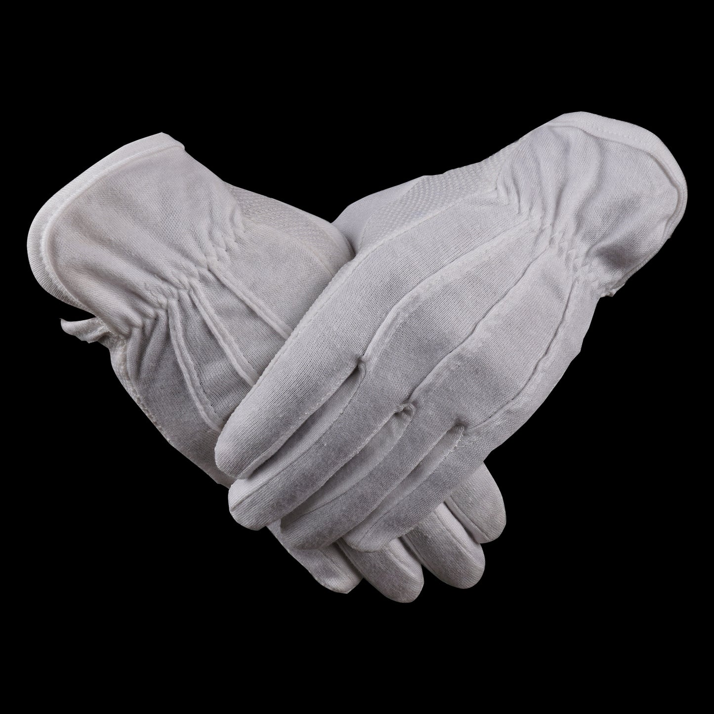 100% Cotton White Gloves with PVC Dots (One Dozen)