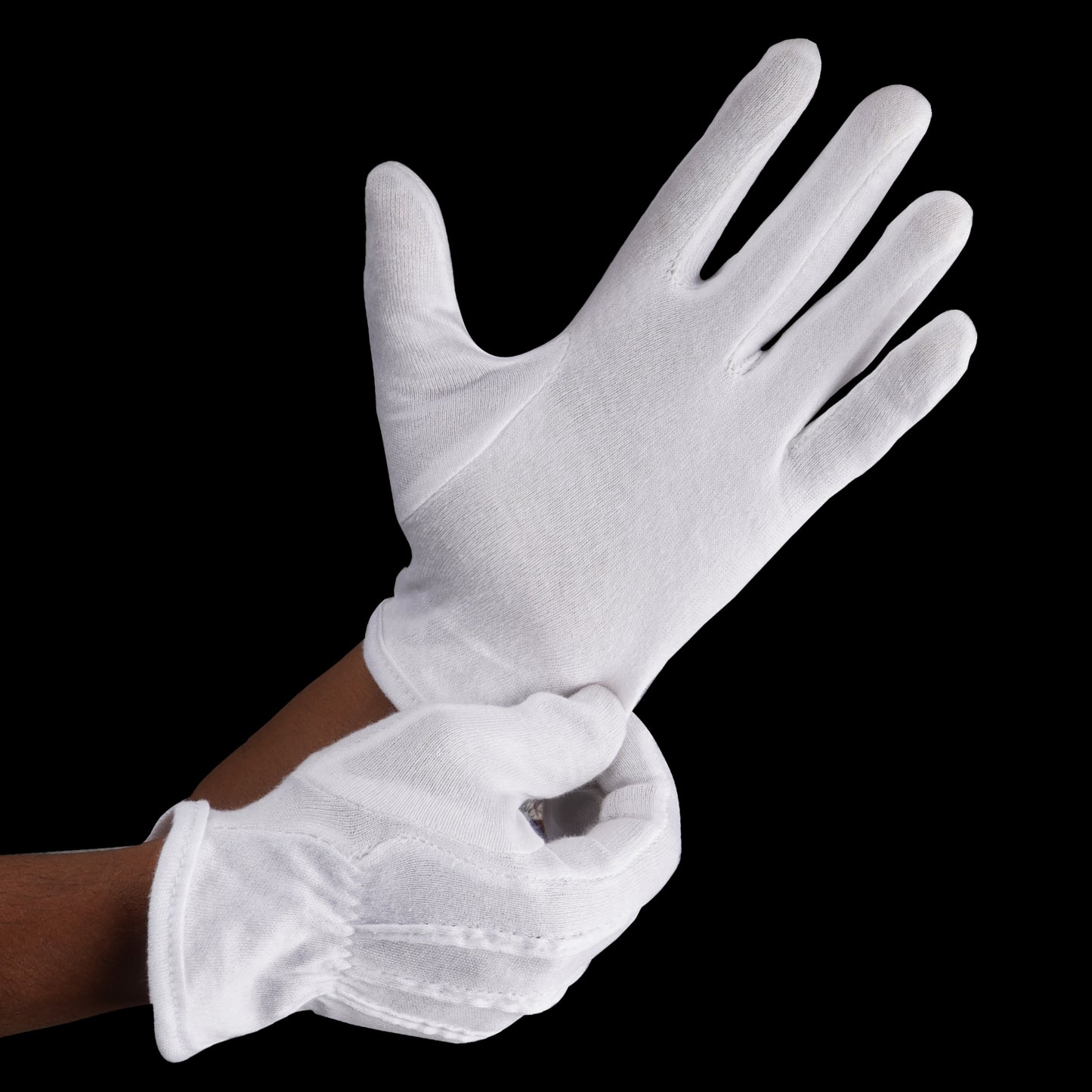 100% Cotton White Gloves (One Dozen)